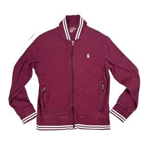 Polo Golf Ralph Lauren Performance Jacket Mens Sz M Running Windbreaker Burgundy